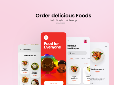 Food Delivery App UI design Home Page