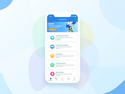 Alodokter iOs Landing Page Exploration app flat health health app illustration ios mobile app mobile app design ui ux design uidesign uipractice ux