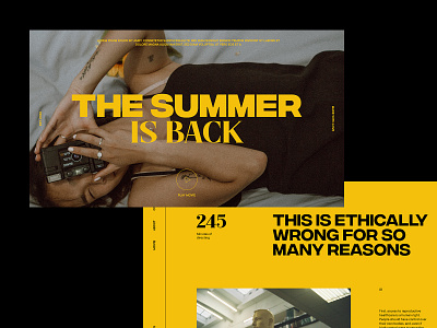 The Summer is back class course editorial editorial design grid hierarchy interface layout minimalistic online online course typogaphy ui webdesign