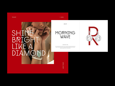 Shine bright like a diamond class course editorial editorial design editorial layout grid hierarchy jewel learn minimalistic online shop ui