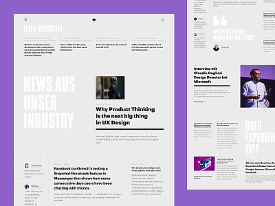 Magazine Layout business class course editorial grid hierarchy interaction interface layout magazine minimalistic online simple typography ui webdesign