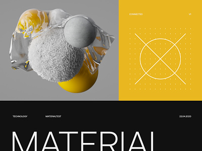 Technology Material branding cinema4d class course exploration grid illustration layout minimalistic online render typography ui