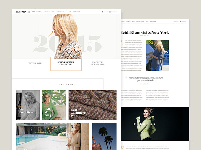 Iris von Arnim cashmere ecommerce fashion style webdesign