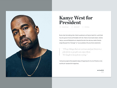 News Article article kanye news west