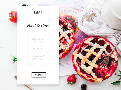 Food Card card design food interface ui web