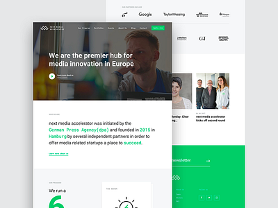 Next Media Accelerator Website