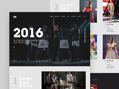 Fashion Event // Day 3 daily inspire interaction interface landing minimalistic site ui user ux web webdesign