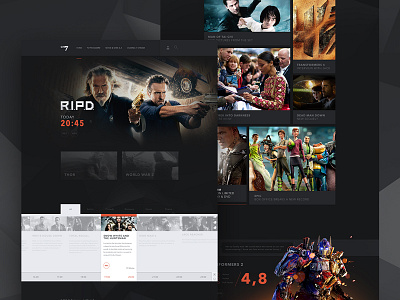 TV Show // Day 10 daily inspire interaction interface landing minimalistic site ui user ux web webdesign