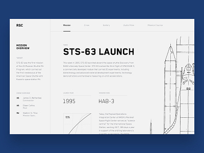 Space History // Day 14 daily inspire interaction interface landing minimalistic site ui user ux web webdesign