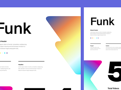 Funk Exploration Concepts exploration styleframe styleguide typo typography ui