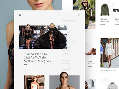 A-O Fashion Magazine - Category Page // Day 19 editorial fashion interaction interface magazine minimalistic site ui user ux web webdesign