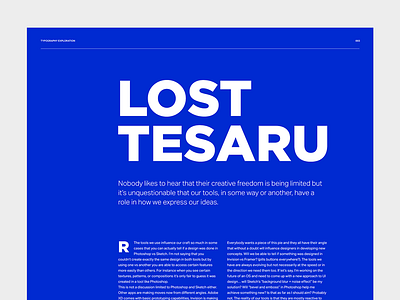 Type Exploration // Day 46 daily interaction interface landing minimalistic site typography ui user ux web webdesign