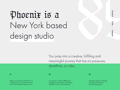Design Studio Exploration // Day 50 daily interaction interface landing minimalistic site typography ui user ux web webdesign