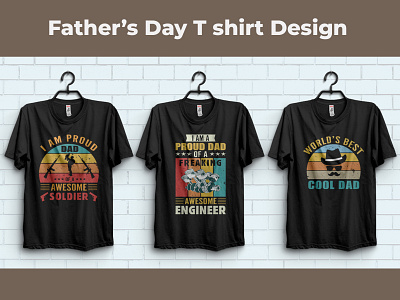 T shirt design best dad design fathers day print ready t shirt t shirt design vector
