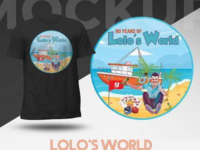 Illustration T-shirt design creative t shirt design design illustration illustration t shirt design lolos world print ready t shirt t shirt design vector