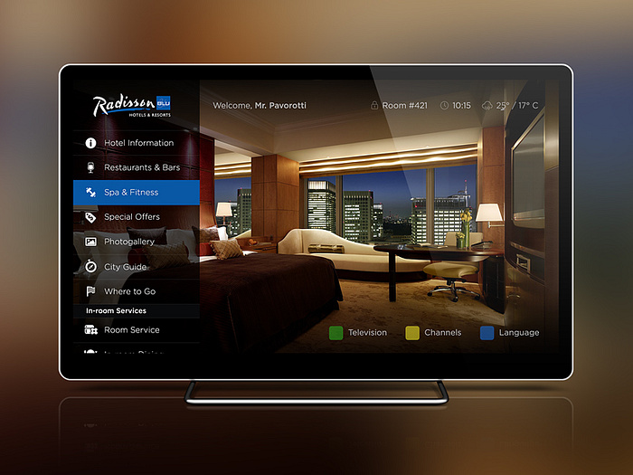 Hotel TV System Design by Alexander Kursenko on Dribbble
