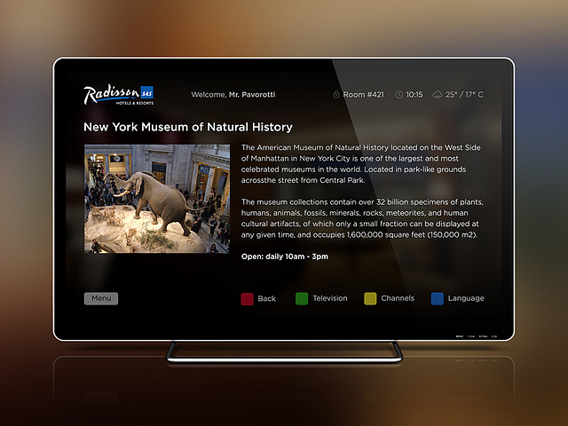 Hotel TV System Design by Alexander Kursenko on Dribbble