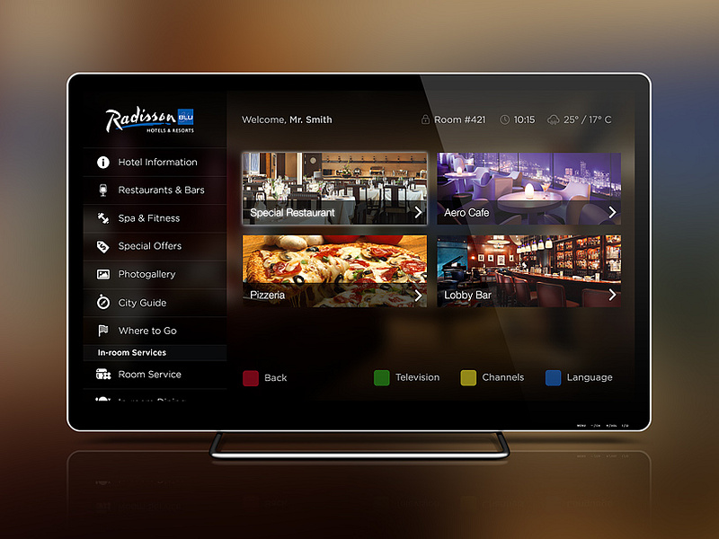 Hotel TV System Design by Alexander Kursenko on Dribbble