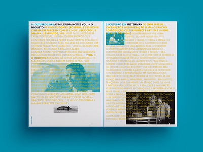 É-Aqui-In-Ócio - Theater Festival · 2015 design editorial design festival journal theater typography