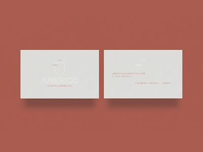Américo > Bussiness Card branding bussiness card design