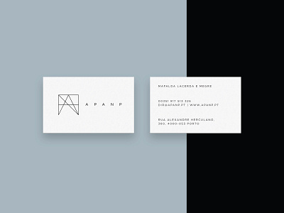 APANP — Porto branding bussines card design form design stationary design typography vector