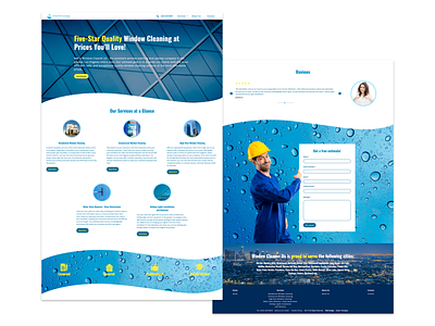 Window Cleaner US branding css custom design custom wordpress theme flat html ui ui design user interface uxui web design website design wordpress wordpress website