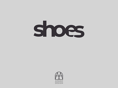 Shoes icon logo typografy