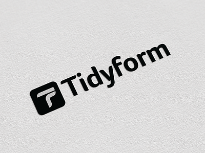 Logo For: TidyForm logo logodesign