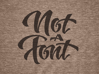 Not a Font t-shirt for sale now