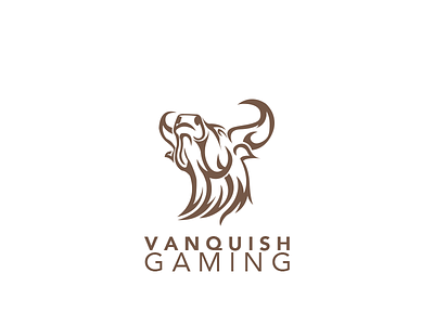 Vanquish Gaming bull bull logo gaming logo logo concept logo design