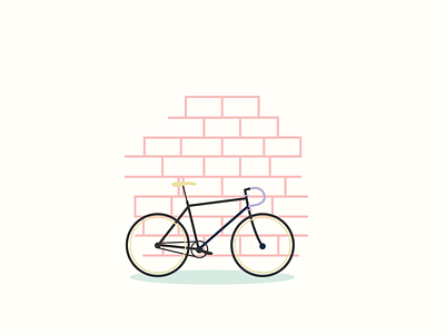 Bike bike colors pastel pastel colors wall