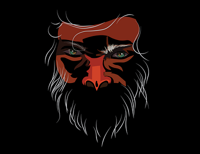 Inside Dark 1 angels art black dark design devil evil god graphic design hanuman illustration monkey vector