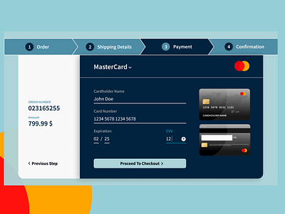 Credit Card Checkout Form | Daily UI Challenge 002 002 dailyui ui