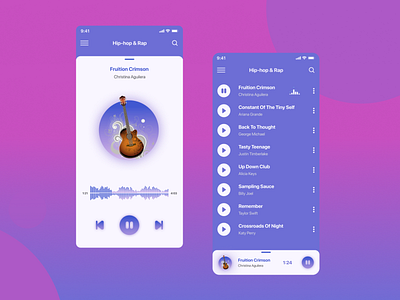 Music Player | Daily UI Challenge 009 009 dailyui dailyui 009 music player songs ui