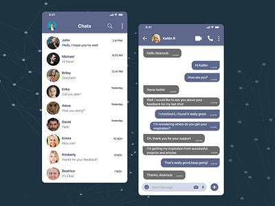 Direct Messaging | Daily UI Challenge 013 013 dailyui dailyui 013 direct messaging dm ui