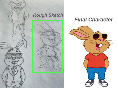 Super Cool Rabbit Character Design appdesign art cartoon art character creative emoji illustration logo stickers vector