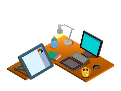 Isometric Work station (Digital Creative Temple)