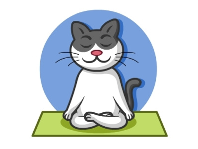 Yoga cat appdesign cartoon art character design creative illustration logo mascot design sticker vector