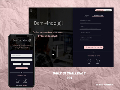 #DailyUI 001 challenge app art branding design desktop figma graphic design icon illustration layout typography ui uidesign ux vector web