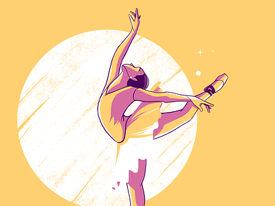 Let's Dance art ballet dance editorial editorial illustration illustration minimal women