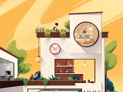 Guararapes - Espaços do Futuro architecture art back cover cover editorial editorial illustration home illustration