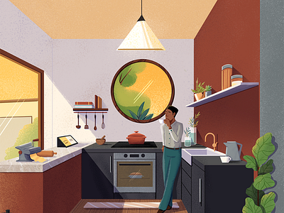 Guararapes - Kitchen architecture art back cover cover editorial editorial illustration illustration