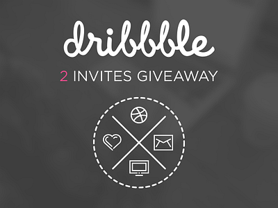 2x Dribbble Invitation Giveaway draft dribbble contest giveaway invitation invite invites prospect