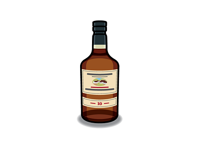 Edradour alcohol bottle drink edradour icon illustration vector whiskey whisky