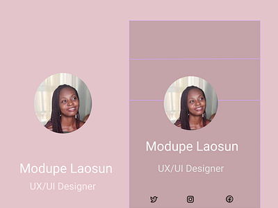 profile #dailyui design profile ui