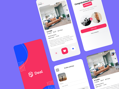A new way to search for apartments apartments app flat interface like mobile product rent rent apartaments rent app rent flat rentapp rooms saas swipe swipes tinder ui ux uxui