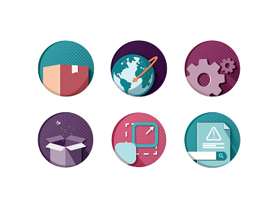 Illustrated Icons art clean design flat graphic design icon illustrated illustration vector