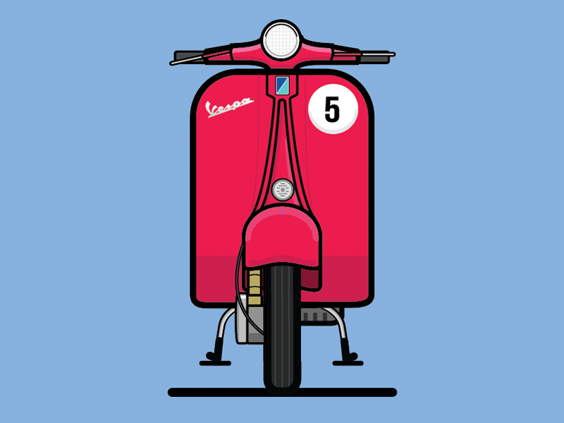 Vespa by Anthony Prior on Dribbble