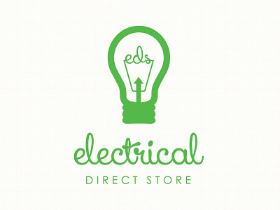 Electrical Direct Store | Logo idea design electrical illustration lightbulb logo typography