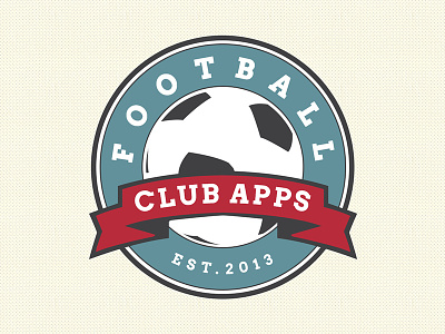 Fc Apps Logo apps ball club football logo soccer typography